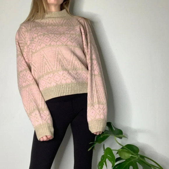 Vintage Radish’s & Roses Mock Neck Sweater - Picture 1 of 7